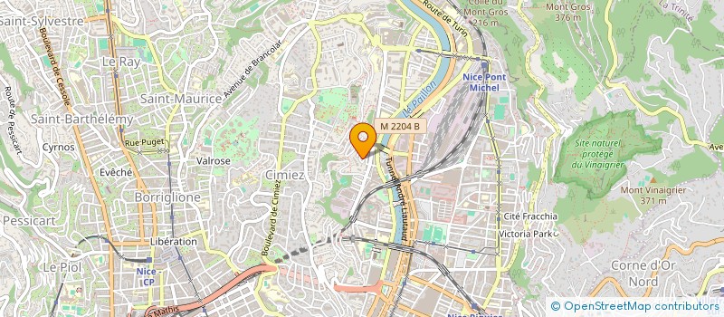 localisation de l'entreprise LA VESUBIE à NICE