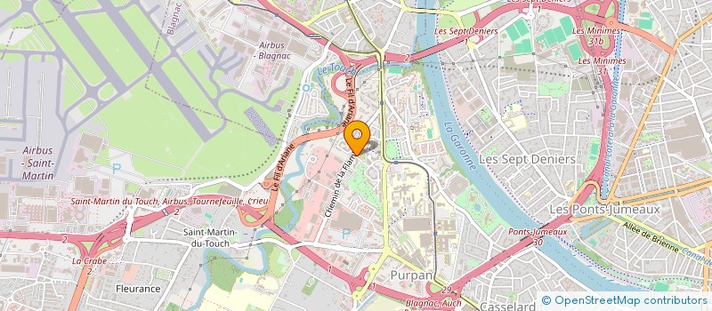 localisation de l'entreprise LA VET'L TEAM à TOULOUSE