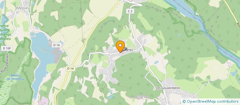 localisation de l'entreprise LA VEYRINOISE LA PETITE VENISE  CREYS-MEPIEU