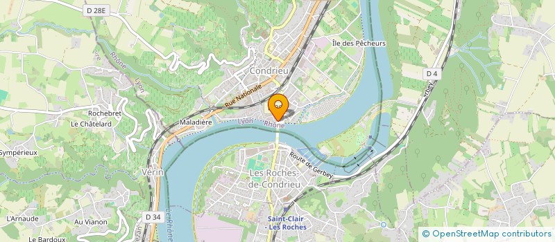 localisation de l'entreprise LA VIA DIGITALE  CONDRIEU