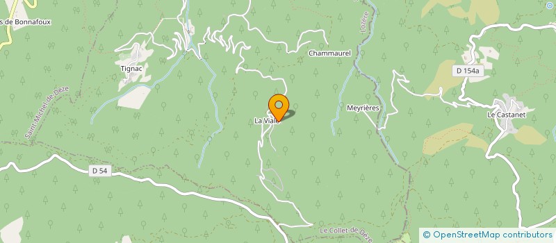 localisation de l'entreprise LA VIALE  LE COLLET-DE-DEZE