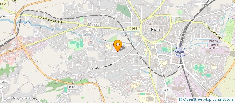 localisation de l'entreprise LA VIALETTE 48  RIOM