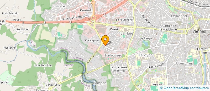 localisation de l'entreprise LA VIANDE DE NOS FERMES à VANNES