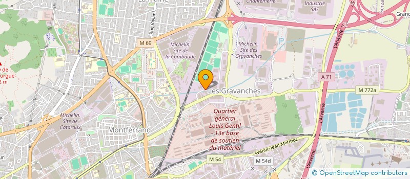 localisation de l'entreprise LA VIBROPERCUSSION à COURNON-D'AUVERGNE