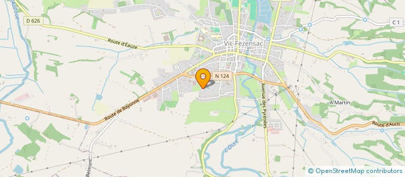 localisation de l'entreprise LA VICOISE à VIC-FEZENSAC