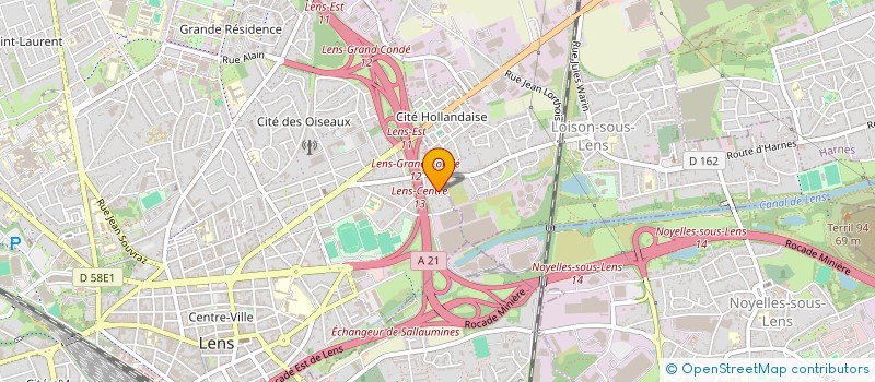 localisation de l'entreprise LA VICTOIRE  LENS