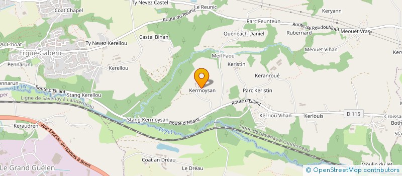 localisation de l'entreprise LA VICTOIRE  ERGUE GABERIC