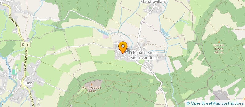 localisation de l'entreprise LA VIDA LOCA  ECHENANS-SOUS-MONT-VAUDOIS