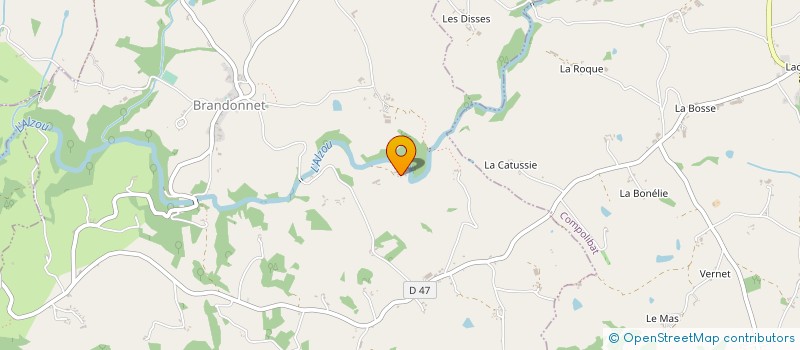 localisation de l'entreprise LA VIDALIE à BRANDONNET