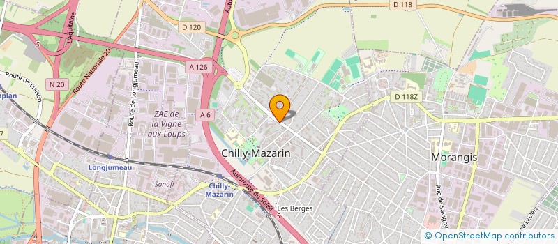 localisation de l'entreprise LA VIDEO BOUTIQUE à CHILLY-MAZARIN