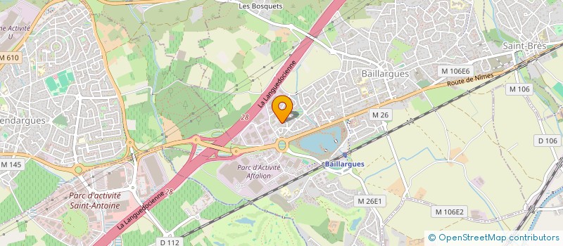localisation de l'entreprise LA VIDEO POSTALE à BAILLARGUES