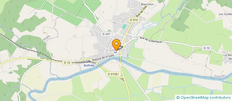 localisation de l'entreprise LA VIDURE  GUITRES