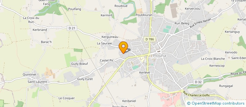 localisation de l'entreprise LA VIE  PLOUHA