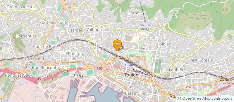 localisation de l'entreprise LA VIE  TOULON