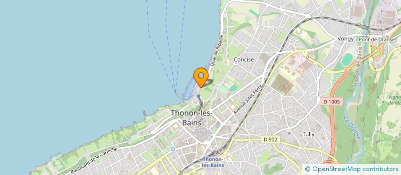 localisation de l'entreprise LA VIE à THONON-LES-BAINS