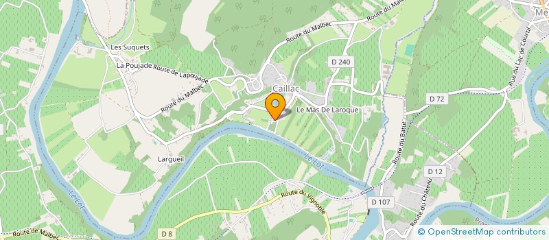 localisation de l'entreprise LA VIE A CAILLAC  CAILLAC