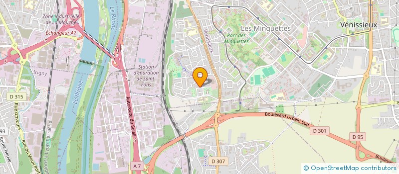 localisation de l'entreprise LA VIE A PLEIN  SAINT-FONS