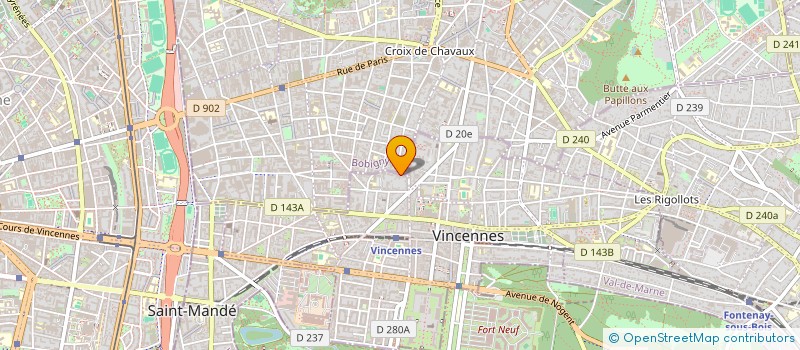 localisation de l'entreprise LA VIE DANS LA JOIE à VINCENNES