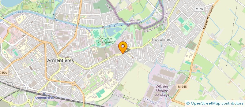 localisation de l'entreprise LA VIE DE BEBE  HOUPLINES