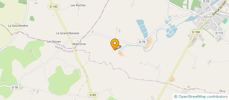 localisation de l'entreprise LA VIE DE CHATEAU à MIRE