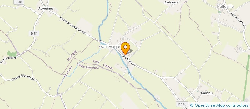 localisation de l'entreprise LA VIE DE CHATEAU  GARREVAQUES