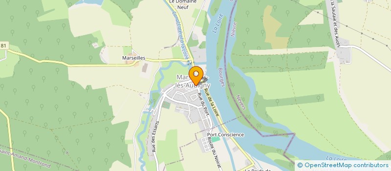 localisation de l'entreprise LA VIE DE L'ECOLE  MARSEILLES-LES-AUBIGNY