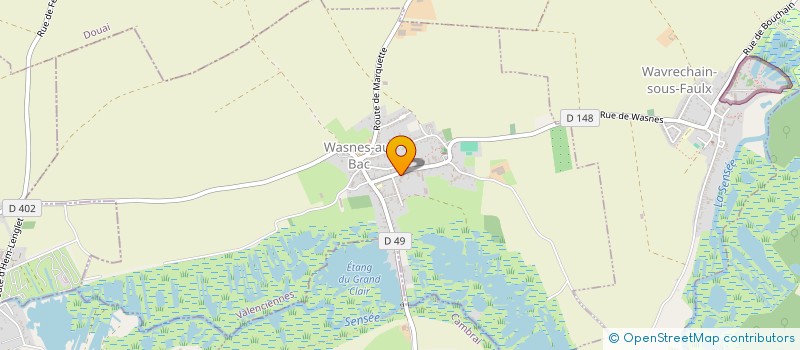 localisation de l'entreprise LA VIE DE NOTRE CLOCHER à WASNES-AU-BAC