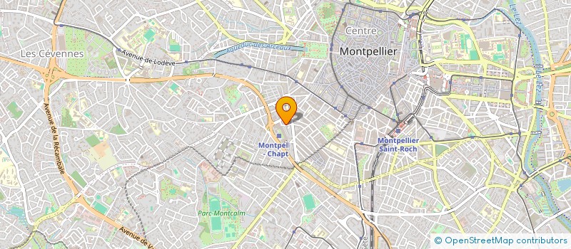 localisation de l'entreprise LA VIE DE PASSAGE à MONTPELLIER