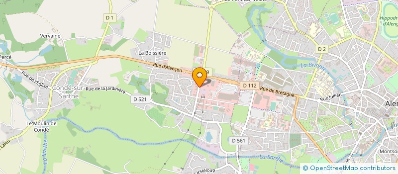 localisation de l'entreprise LA VIE DES GRENIERS à CONDE-SUR-SARTHE