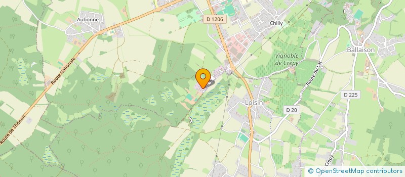 localisation de l'entreprise LA VIE DES RACINES  DOUVAINE