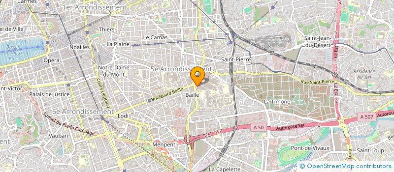 localisation de l'entreprise LA VIE DEVANT SOI à MARSEILLE