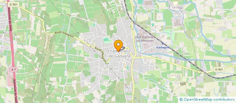 localisation de l'entreprise LA VIE DEVANT SOI  CHATEAUNEUF-DE-GADAGNE