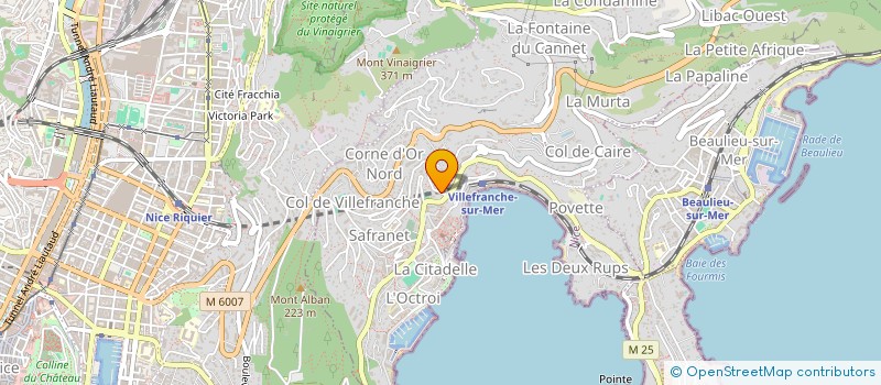 localisation de l'entreprise LA VIE DEVANT SOI à VILLEFRANCHE-SUR-MER
