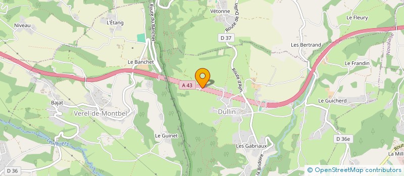 localisation de l'entreprise LA VIE DU BOIS à DULLIN