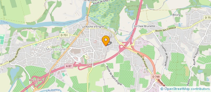 localisation de l'entreprise LA VIE EN BLEU  MURS-ERIGNE