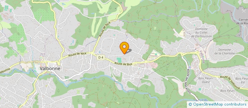 localisation de l'entreprise LA VIE EN CHANSONS à VALBONNE