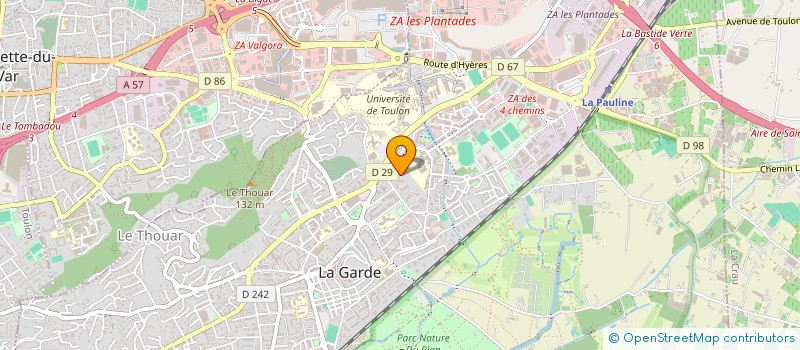 localisation de l'entreprise LA VIE EN COULEUR à LA GARDE