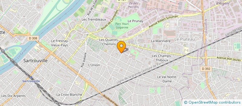 localisation de l'entreprise LA VIE EN COULEURS à SARTROUVILLE