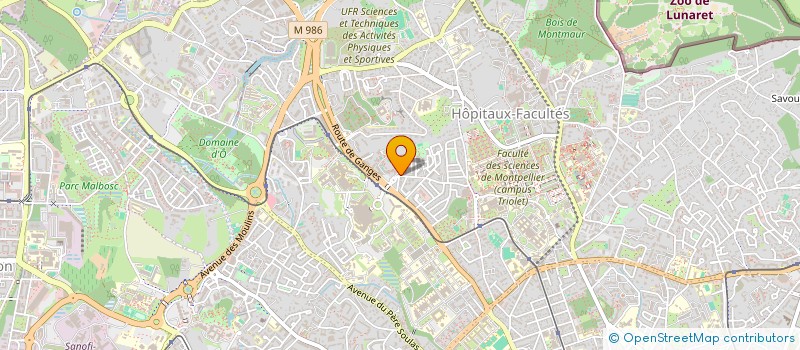 localisation de l'entreprise LA VIE EN DANSE à MONTPELLIER