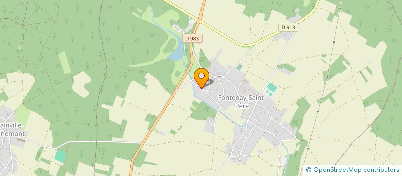 localisation de l'entreprise LA VIE EN RELIEF  FONTENAY-SAINT-PERE