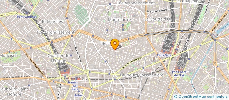 localisation de l'entreprise LA VIE EN ROSE à PARIS