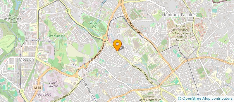 localisation de l'entreprise LA VIE EN ROSE à MONTPELLIER