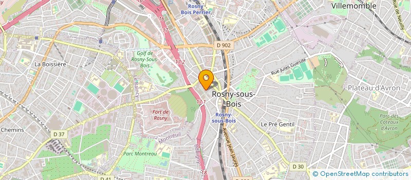 localisation de l'entreprise LA VIE EN ROSE à ROSNY-SOUS-BOIS