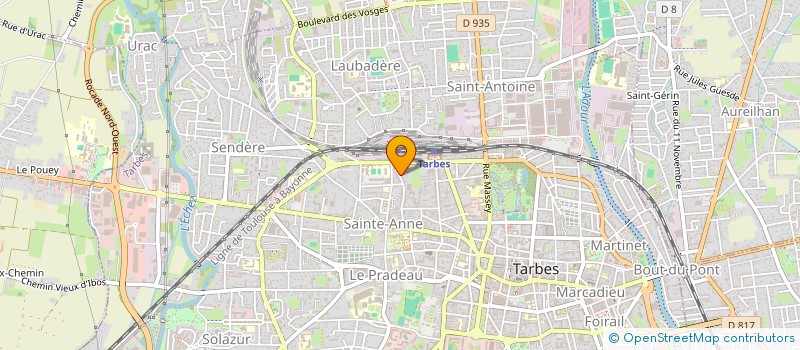 localisation de l'entreprise LA VIE EN ROSE  TARBES