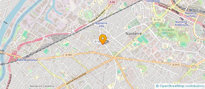 localisation de l'entreprise LA VIE EN ROSE à NANTERRE