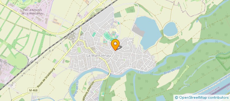 localisation de l'entreprise LA VIE EN ROSE  LA WANTZENAU