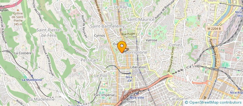 localisation de l'entreprise LA VIE EN ROSE à NICE