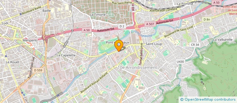 localisation de l'entreprise LA VIE EN ROSE à MARSEILLE