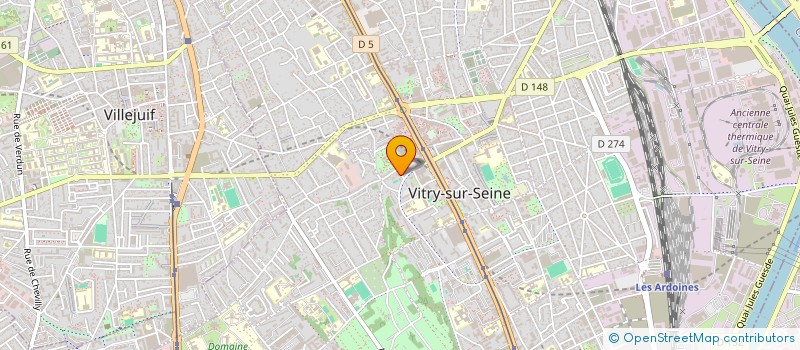 localisation de l'entreprise LA VIE EN VERT à VITRY-SUR-SEINE
