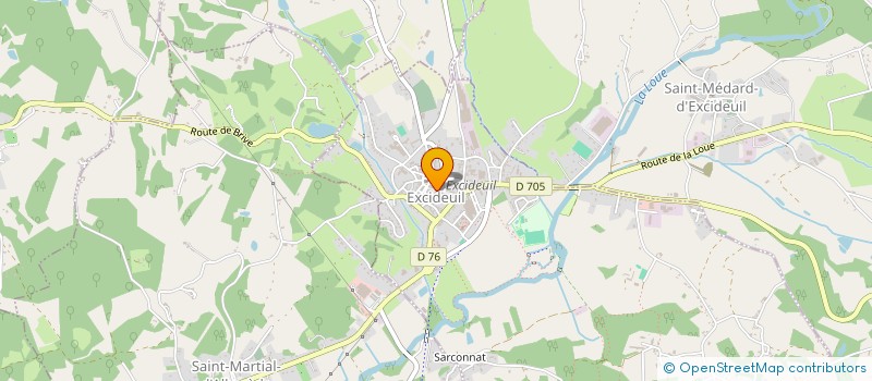 localisation de l'entreprise LA VIE EN VRAC  EXCIDEUIL